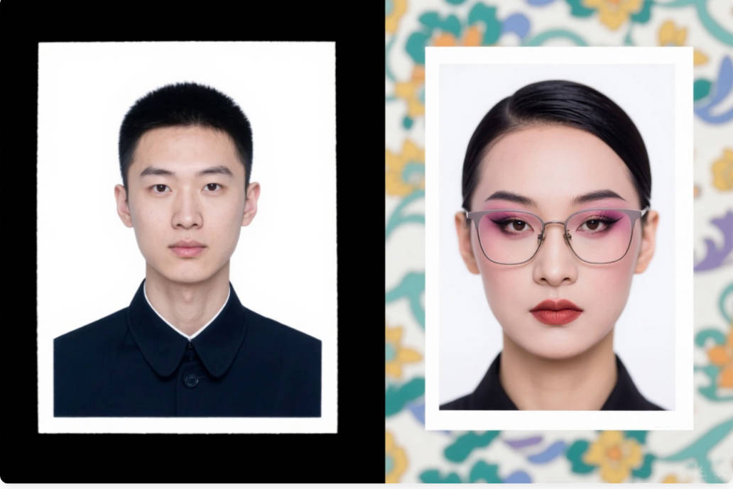 错误证件照示例