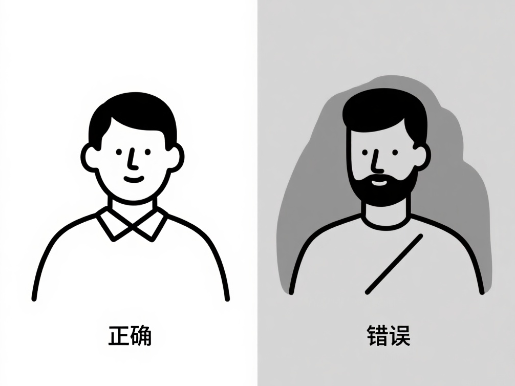 印度签证照片背景光线示意图